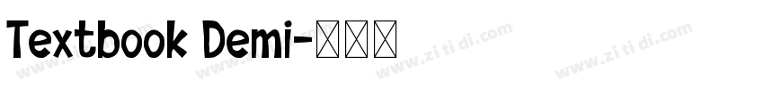 Textbook Demi字体转换